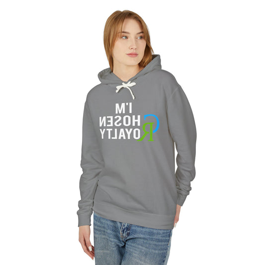 Retro 'I'm Chosen Royalty' Lightweight Hoodie — Funny Reversed Text Graphic