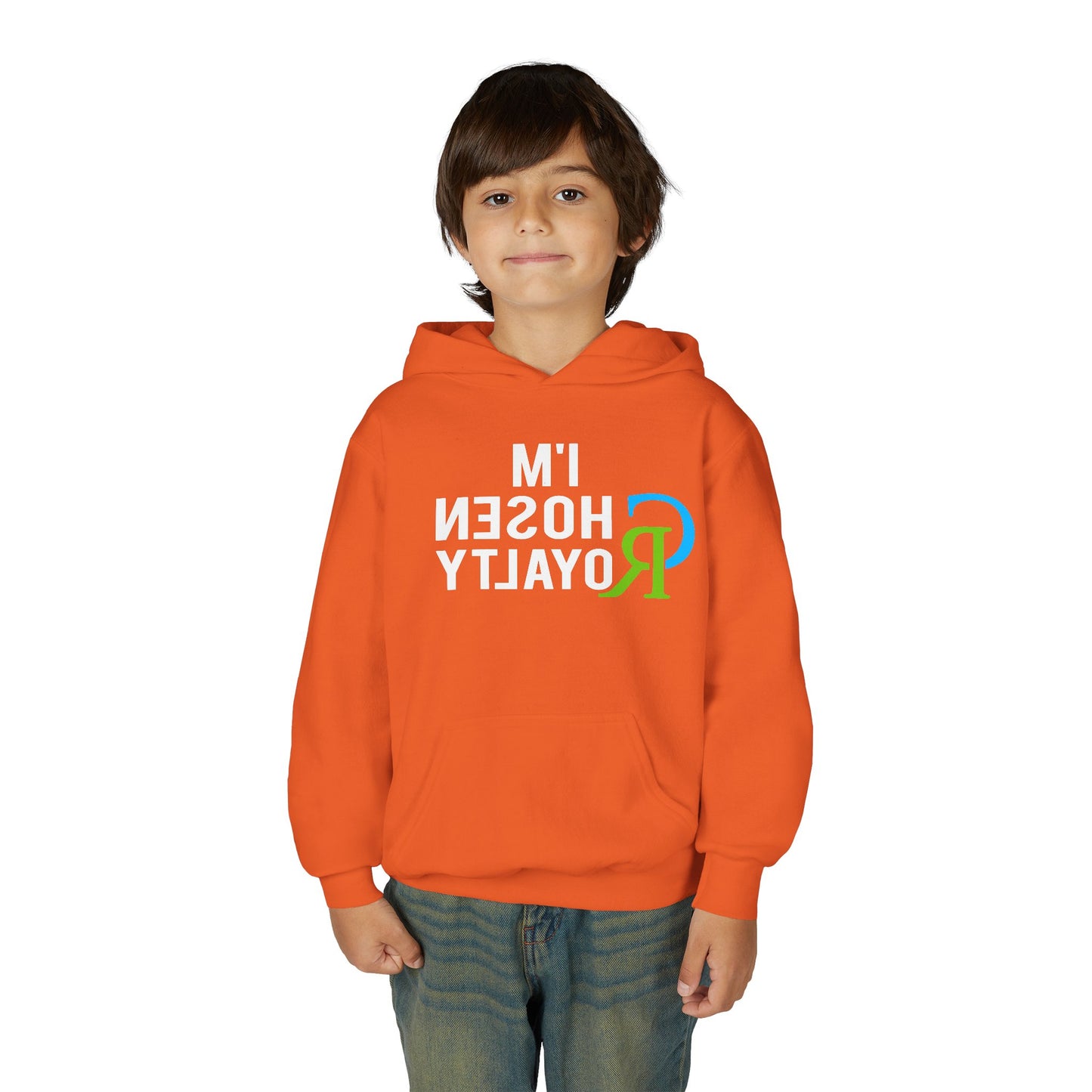 Youth Hoodie with Small Colorful 'R' Logo — Kids Casual Pullover