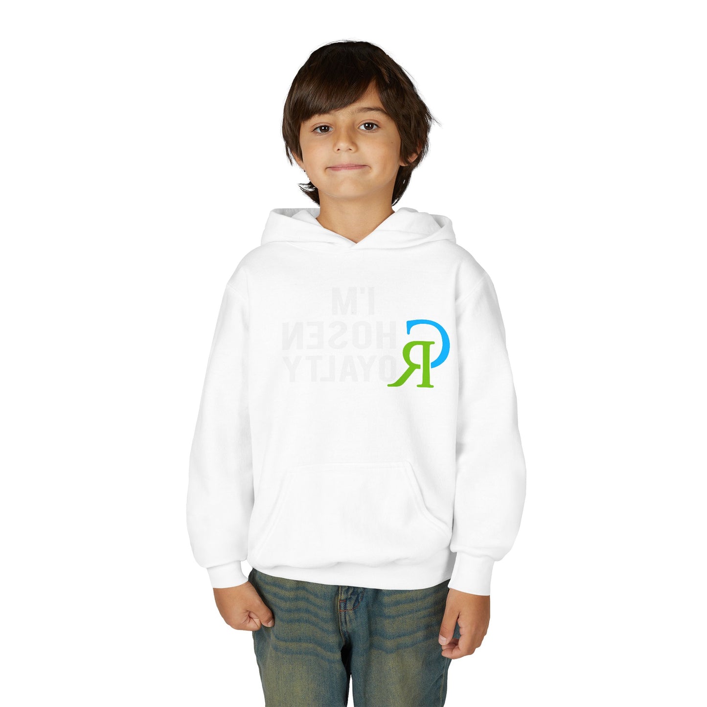 Youth Hoodie with Small Colorful 'R' Logo — Kids Casual Pullover
