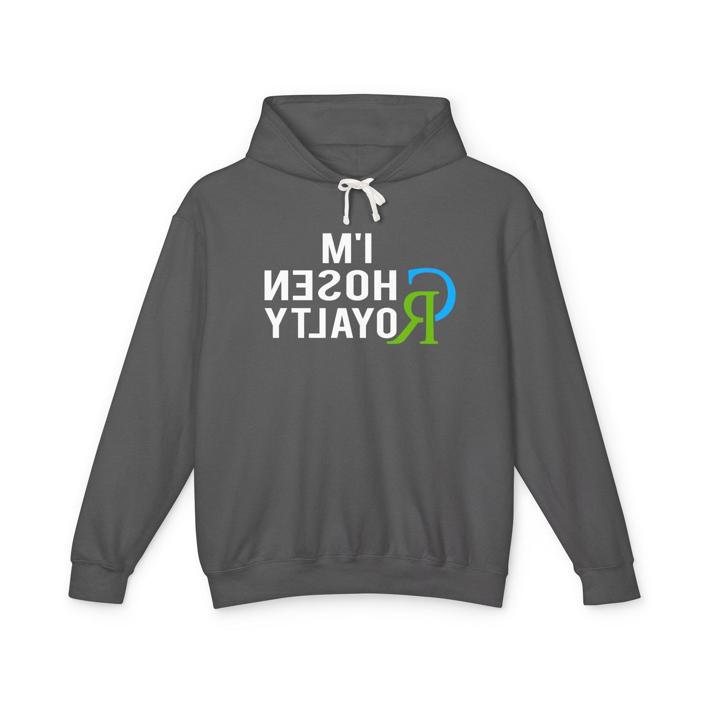 Retro 'I'm Chosen Royalty' Lightweight Hoodie — Funny Reversed Text Graphic