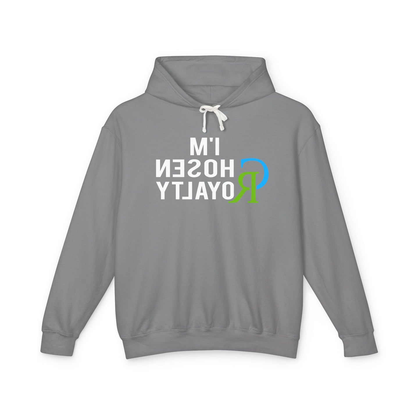 Retro 'I'm Chosen Royalty' Lightweight Hoodie — Funny Reversed Text Graphic