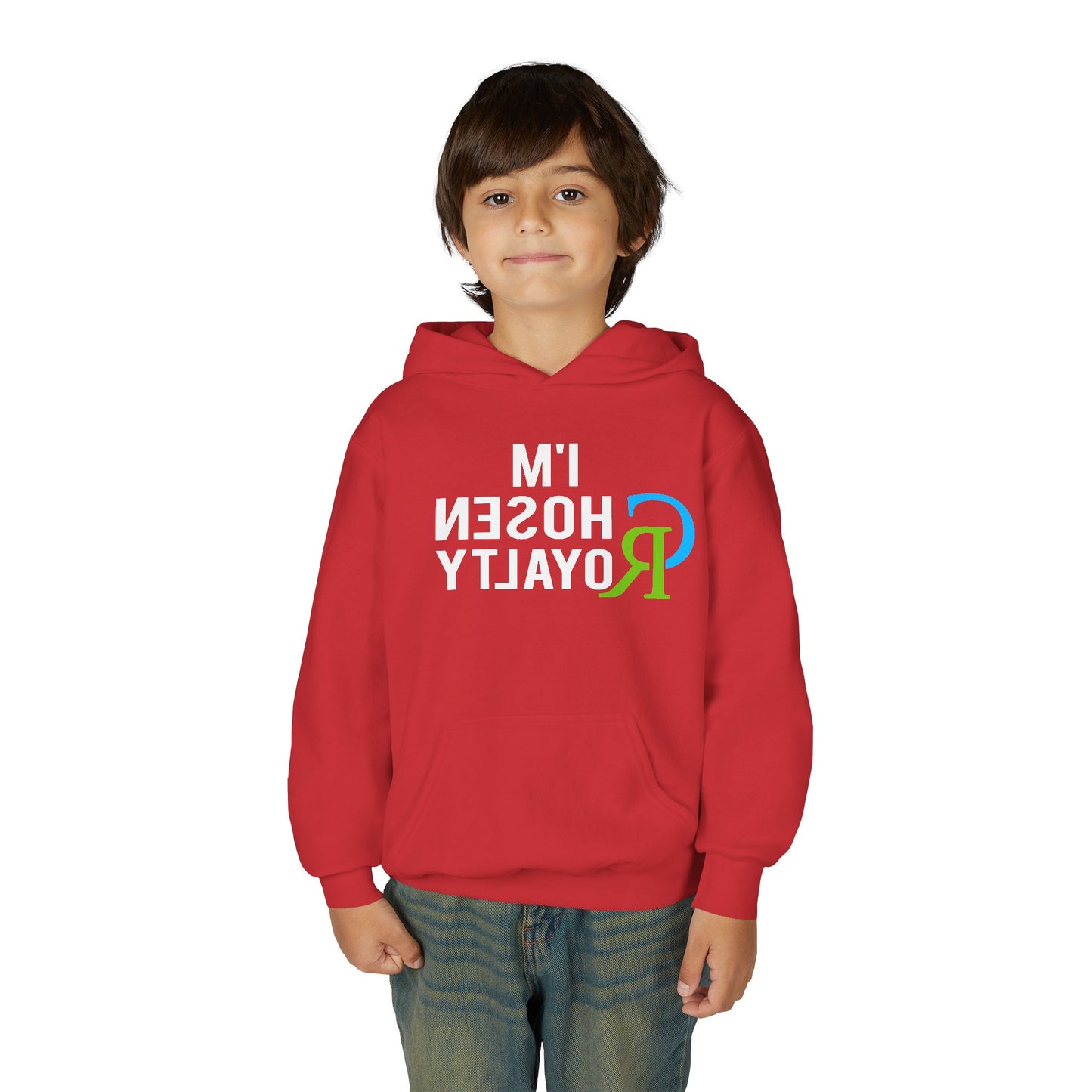 Youth Hoodie with Small Colorful 'R' Logo — Kids Casual Pullover