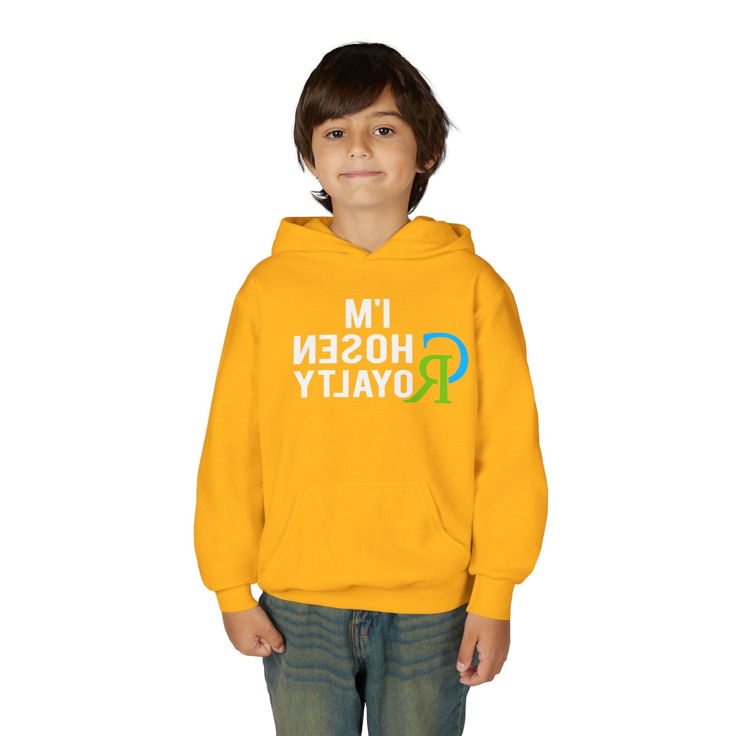 Youth Hoodie with Small Colorful 'R' Logo — Kids Casual Pullover