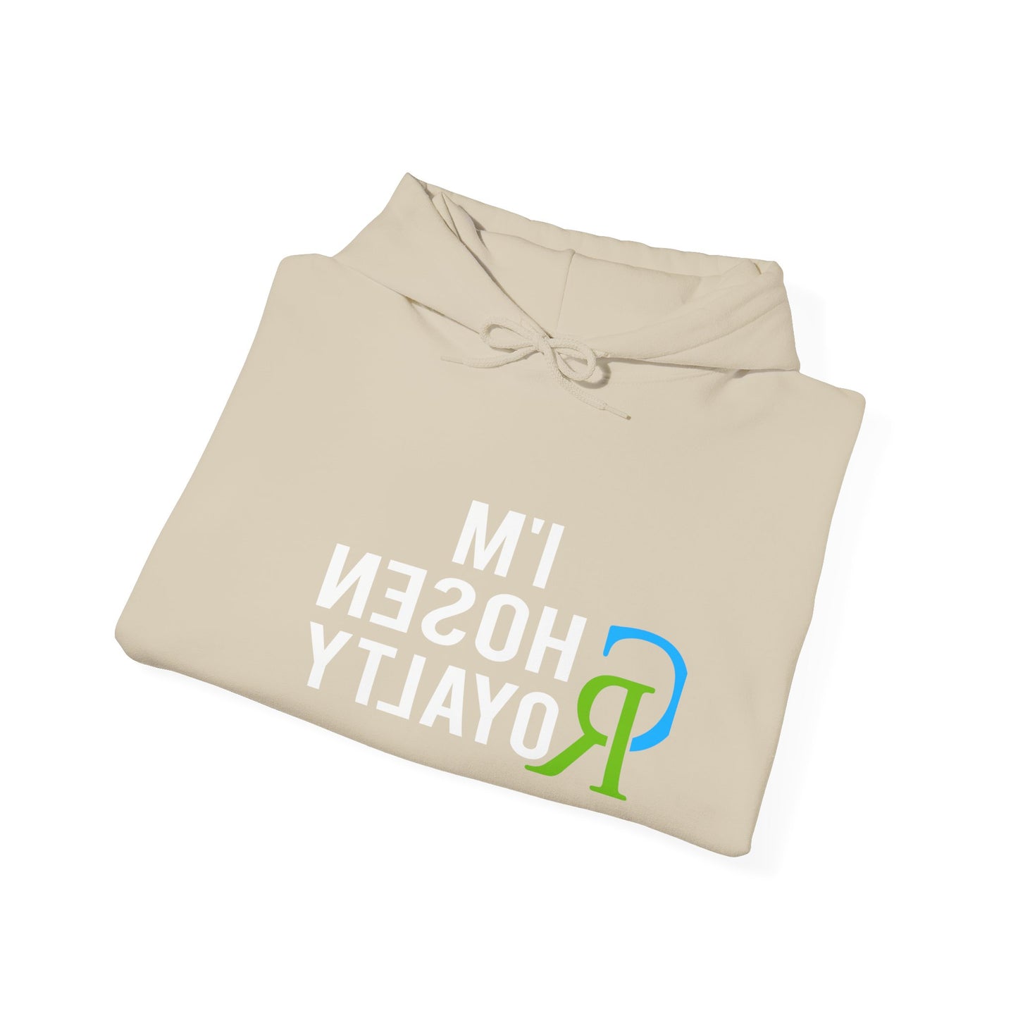 Minimal Monogram Hoodie — Blue & Green 'R' Logo Pullover