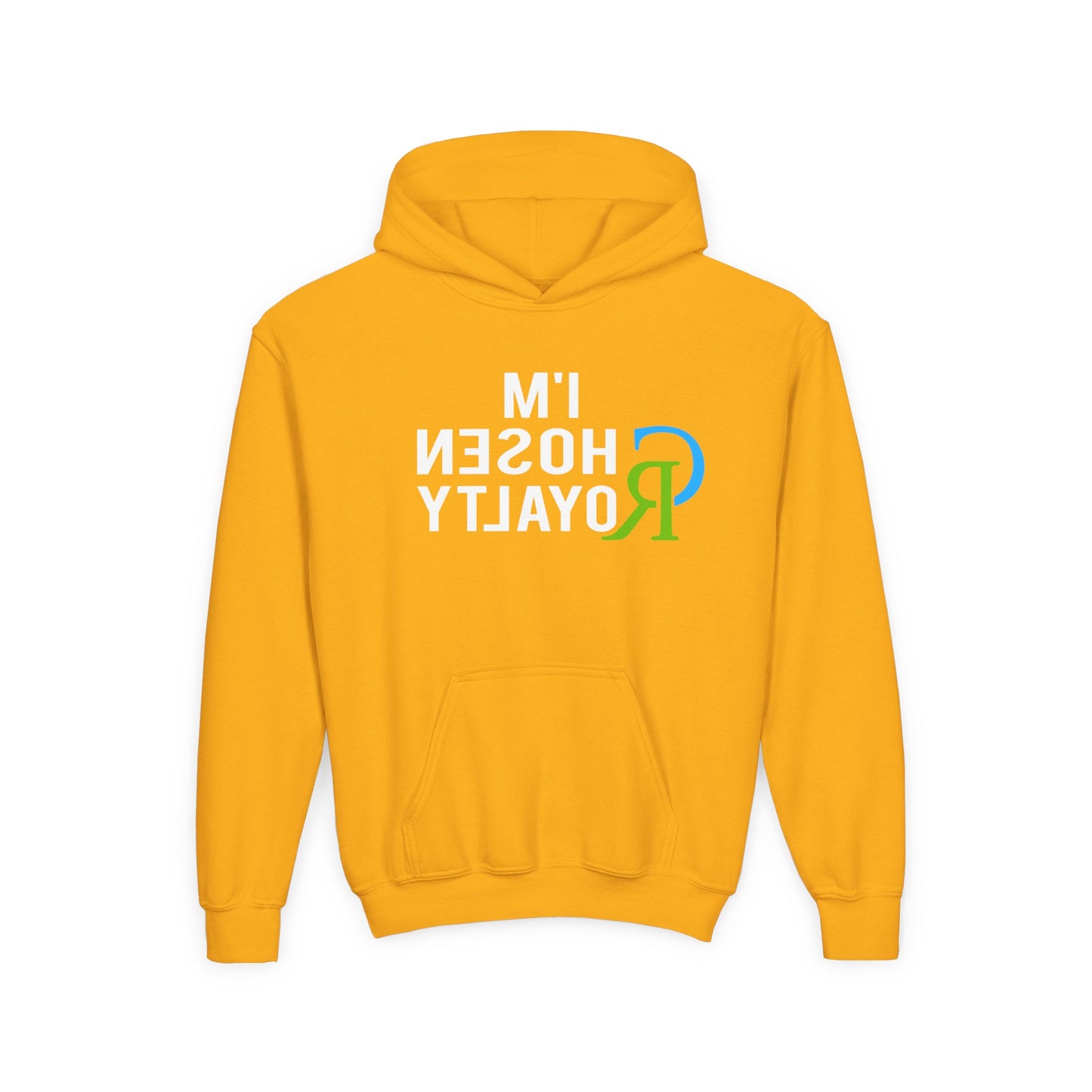 Youth Hoodie with Small Colorful 'R' Logo — Kids Casual Pullover