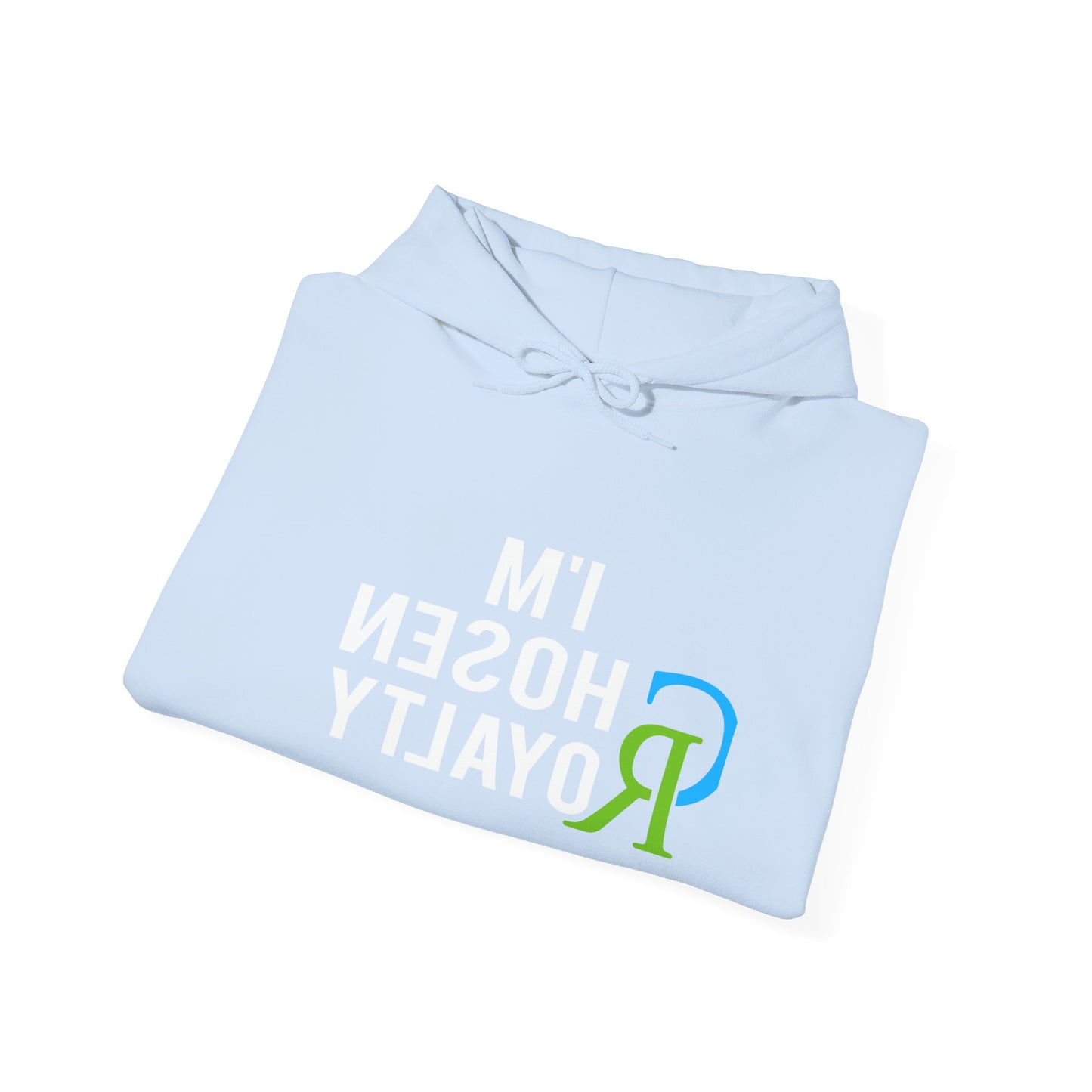 Minimal Monogram Hoodie — Blue & Green 'R' Logo Pullover